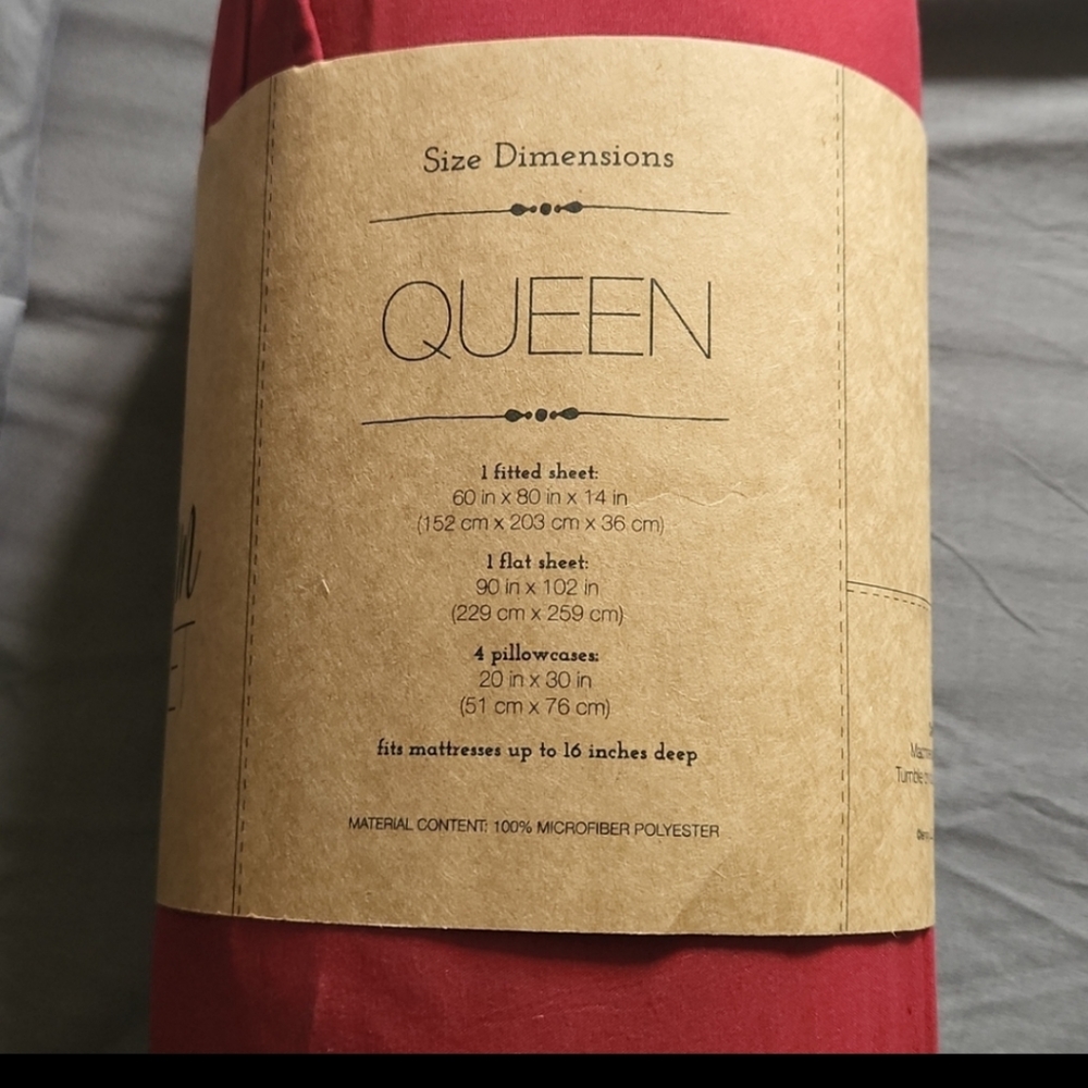 Mirabal Microfiber Queen Sheet Set 6 pieces - Picture 5 of 11